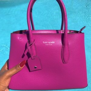 Kate Spade Eva Small Top Zip Satchel in Baja Rose
